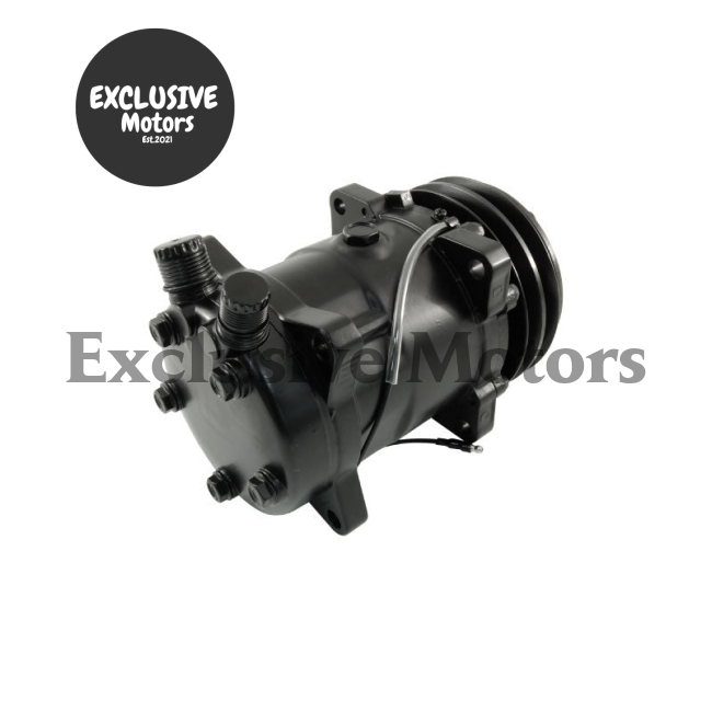 Sanden 508 Style A/C Compressor Black Housing V-Belt Pulley