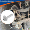 Silver hexagonal head bolt with threaded shaft for camber alignment on toyota 4runner suspension components