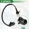 Black rubber coated camshaft and crank position sensor cable with metallic tip and black plastic connector for toyota t100