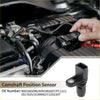 Black plastic camshaft position sensor with cylindrical body and rectangular housing for 2019-2020 toyota avalon l4 2.5l