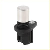Black plastic camshaft position sensor with silver metal top for toyota echo 2000-2005 visible from the back side
