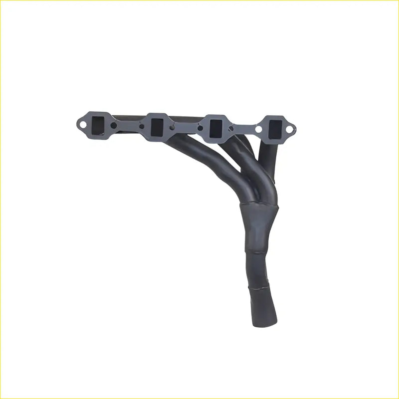 Black rubberized exhaust manifold for canter 449e 4d34 3.9l diesel 91-95 with four cylindrical ports and central pipe