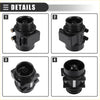 Black plastic car air flow sensor maf with molded housing and threaded ports for toyota 4runner 1996-1998