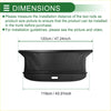 Black textured fabric trunk liner with reinforced edges and central pull tab for toyota bZ4X 2023-2025 cargo cover
