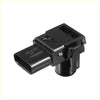 Black plastic car bumper pdc reverse parking assist sensor module with rectangular housing for toyota 4wd ute offroad