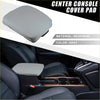 Gray neoprene center console armrest cover pad for toyota land cruiser 2008-2021 with soft cushion top
