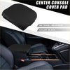 Black neoprene center console armrest cover pad with white stitching for toyota land cruiser 2016 to 2023