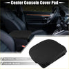 Black neoprene center console armrest cover pad with stitched edges for toyota land cruiser 2016-2023
