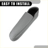 Gray slip-on car center console armrest cover for Toyota Sequoia with smooth synthetic finish and black interior lining