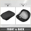 Black fabric car center console armrest cover with soft gray lining for toyota 4runner interior protection