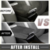 Carbon fiber black car center console cover for toyota chr 2020-2022 with textured finish for interior upgrade