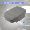 Gray fabric console lid armrest cover with white stitching for toyota avalon 2005-2012 interior protection