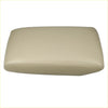Beige leather car center console armrest cover for toyota highlander 2014-2019 shown from the back side
