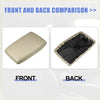 Beige leather car center console armrest with black plastic frame for toyota highlander 2014-2019 visible back side