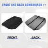 Black fabric car center console armrest cover with black zipper trim for toyota prius 2004-2009