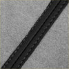 Black leather car center console lid armrest cover for toyota prius 2004-2009 with white stitching edges