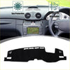 Black suede car dashboard cover with non-slip mat breathable sun protection for toyota harrier 2020
