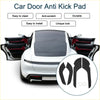 Black car door anti kick pad sticker protector for Toyota Avalon 2019 with durable sleek design for door protection