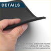 Black rubber car door anti kick pad sticker protector for toyota rav4 with textured woven edge and smooth surface