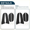 Black matte finish car door anti kick pad stickers with smooth edges for toyota rav4 2013-2019 interior trim