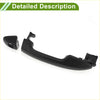 Black plastic car door handle with integrated keyhole and mounting brackets for toyota hilux fortuner outside use