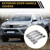 Chrome finished silver tone door handle covers for toyota tundra pickup trucks 2007 to 2020 model