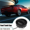 Black textured fuel tank cap cover with integrated tether for toyota matrix 2003-2008 engine oil use