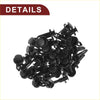 Black plastic car front fender skirt clips for toyota 4runner avalon 2010-2023 showing backside details