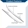 Chrome finished sleek curved car side skirt trims with polished metallic sharp edges for toyota rav4 2016-2018 abs covers