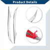 Chrome finished sleek curved side mirror trim pieces with glossy metallic abs for toyota rav4 2016-2018 car covers