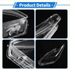 Car front right headlight lens cover for toyota prius 2010-2012 clear plastic with molded ridged design and mounting tabs