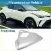 Silver metallic front bumper cover made of metal for toyota c-hr 2017-2021 car headlight trim bezel