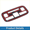 Black and red glossy car front row headlight trim bezel for toyota sienta 2022-2023 interior panel