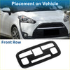 Black glossy plastic front grille trim for toyota prius shown with car front row headlight trim bezel for toyota sienta 2022-2023