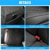 Black faux leather car front seat cover for toyota tacoma with quilted diamond stitching and a pocket