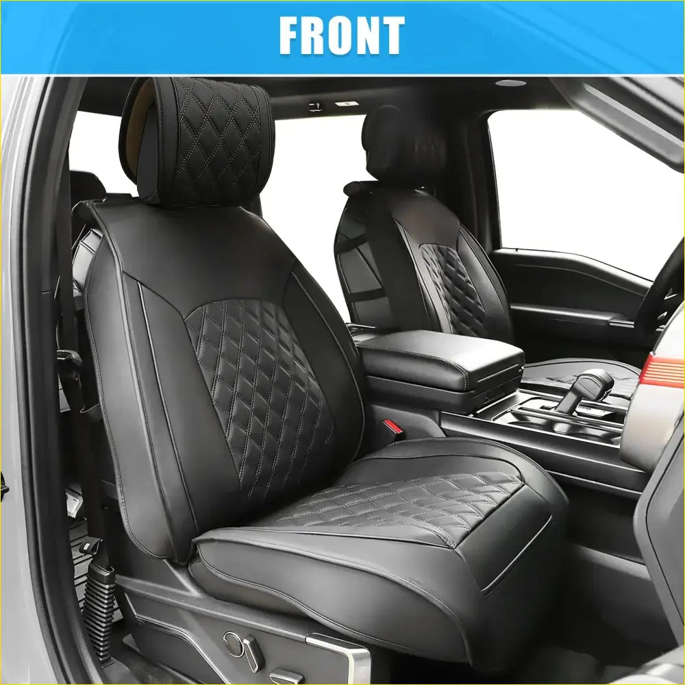 Car Front Seat Covers for Toyota Tacoma (2005-2024) - Black 2 x - Interior Accessories