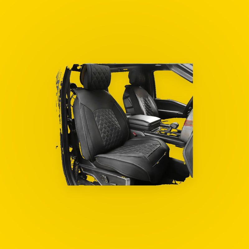 Car Front Seat Covers for Toyota Tacoma (2005-2024) - Black 2 x