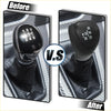 Black textured car gear lever shifter knob with white r n d b lettering for toyota prius 2010-2015