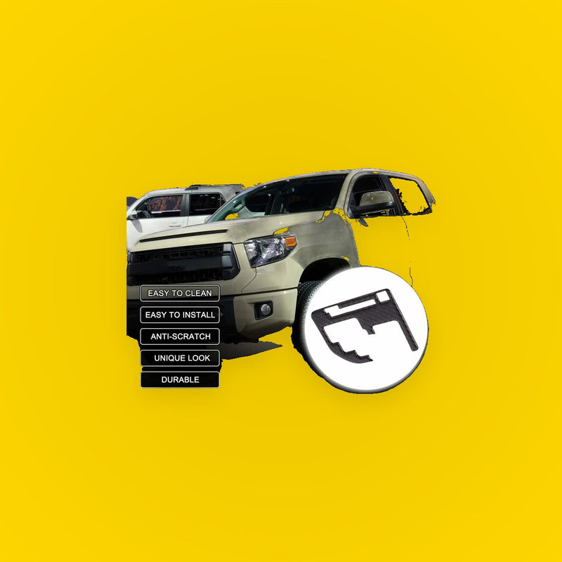 Car Gear Shift Box Panel Decal for Toyota Tundra (2014-2018) - Black
