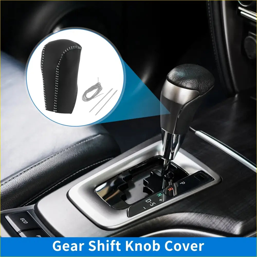 Car Gear Shift Knob Cover for Toyota RAV4 (2013-2016) - Black Gray - Interior Accessories
