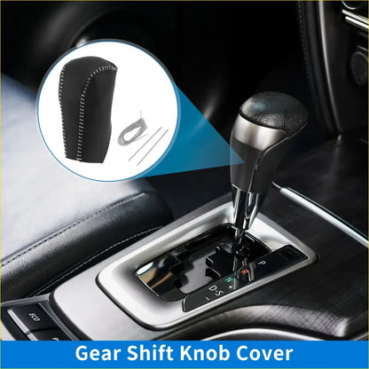 Car Gear Shift Knob Cover for Toyota RAV4 (2013-2016) - Black Gray - Interior Accessories
