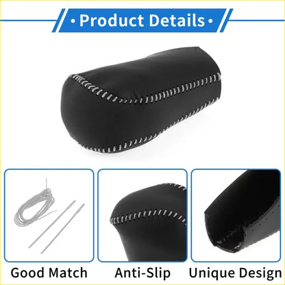 Car Gear Shift Knob Cover for Toyota RAV4 (2013-2016) - Black Gray - Interior Accessories