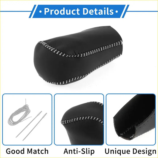 Car Gear Shift Knob Cover for Toyota RAV4 (2013-2016) - Black Gray - Interior Accessories