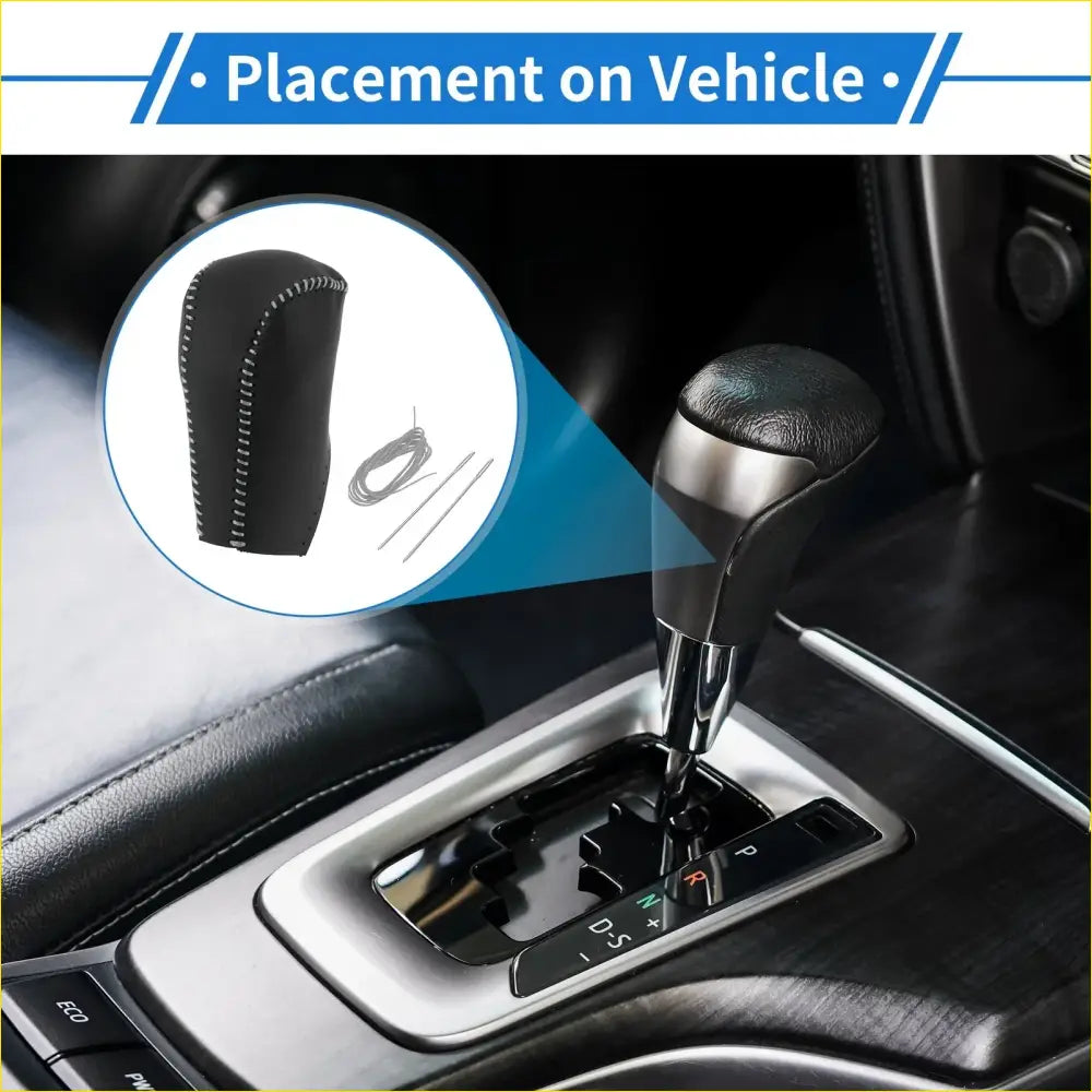 Car Gear Shift Knob Cover for Toyota RAV4 (2013-2016) - Black Gray - Interior Accessories