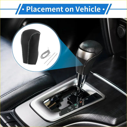 Car Gear Shift Knob Cover for Toyota RAV4 (2013-2016) - Black Gray - Interior Accessories