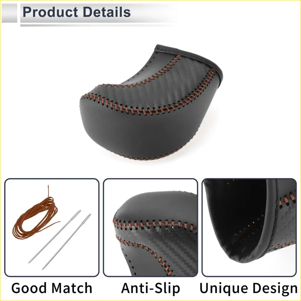 Car Gear Shift Knob Cover for Toyota Tacoma 2016-2022 Black Carbon - Interior Accessories