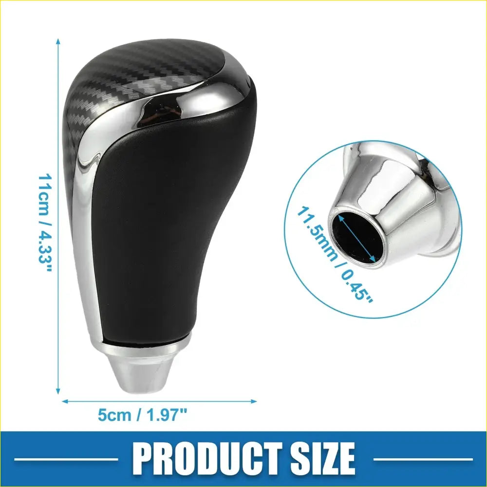 Car Gear Shift Knob for Toyota Hilux 2005-2012 Black Carbon Fiber - Interior Accessories
