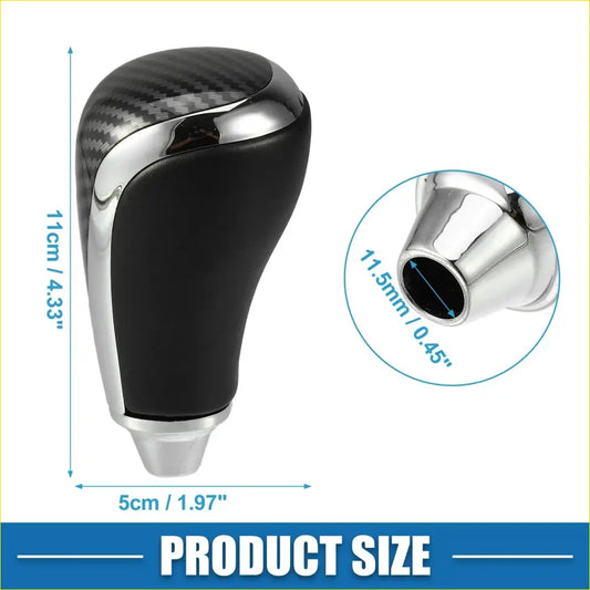 Car Gear Shift Knob for Toyota Hilux 2005-2012 Black Carbon Fiber - Interior Accessories