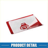 Red and white adhesive sticker with red logo for car handbrake drive mode button cover toyota rav4 2019-2022