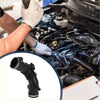 Black rubber ribbed car intake hose tube with metal clamps for toyota solara 2004-2008 shown from the back side
